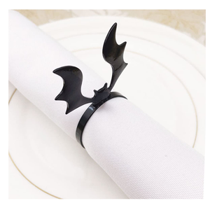 Anneaux de serviette en métal de haute qualité, design feuille classique, poli miroir, faits à la main, vente chaude - Product Image 4