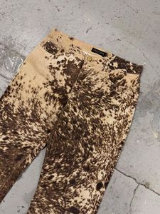Pantalones de Cuero con Pelo de Vaca, Estilo Occidental Auténtico, Pantalones con Estampado de Piel de Vaca - Product Image 4