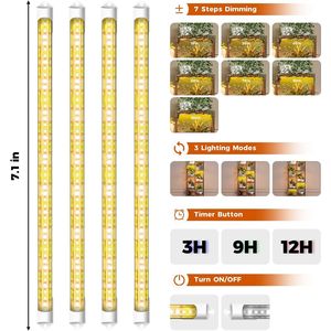 Portavaso Grande Boho per Arredamento Casa con Luce di Crescita, Supporto Multipotato per Piante da Soggiorno, Patio e Giardino - Product Image 5