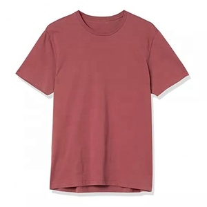 Camisetas Personalizadas al por Mayor para Hombre, Talla Grande, 95% Algodón, 5% Elastano, 180g, Precio Bajo, Camisetas Lisas de Algodón para Hombre - Product Image 1