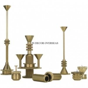 Gold Plated Metal Candle <b>Stick</b> Holder Set with Pink Marble <b>Balls</b> for Home Decoration Wedding Table Centerpiece In Best Price - Product Image 2