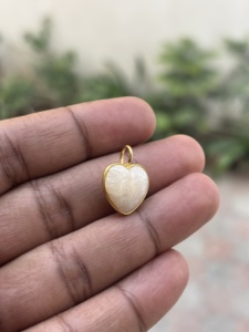 จี้รูปหัวใจประดับควอตซ์ดูร์ซี่ เงินแท้ 925 งานแฮนด์เมด เครื่องประดับสำหรับผู้หญิงสำหรับงานปาร์ตี้ - Product Image 2