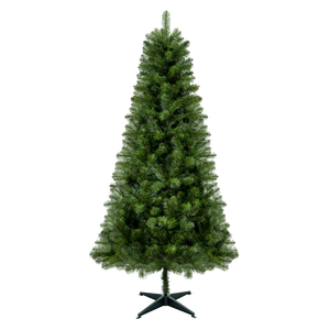 Albero di Natale Verde Non Illuminato da 180 cm con 582 Punte in PVC e Supporto a 4 Gambe in Plastica, Rami Interamente in PVC - Product Image 2