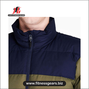 2026 Latest Fashion Men's Casual <b>Slim</b> <b>Fit</b> Puffer <b>Jacket</b> Custom Color Winter Warm Knitted <b>Jacket</b> Wholesale - Product Image 6
