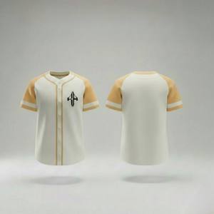 Camiseta de Béisbol de Alta Calidad con Cuello en V, 100% Poliéster, Transpirable, con Estampado Digital Técnico, Manga Corta, por RIVIAN ATLANTIC - Product Image 1