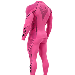 Ensemble de survêtement de compression personnalisé pour homme, séchage rapide, extensible, haut d'entraînement à manches longues et collants pour la gym, le fitness, la course à pied, vente en gros - Product Image 5