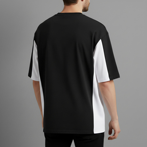 T-shirt homme streetwear coupe ample épaules tombantes 2 couleurs 100% coton 270 GSM lourd pour l'été – Article très demandé - Product Image 6