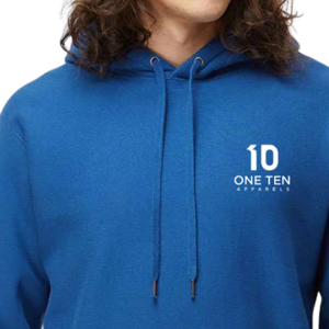 Sweat-shirt à capuche épais pour homme en coton molletonné de qualité supérieure, couleur bleu roi, avec logo personnalisé, OEM ODM, décontracté, hiver - Product Image 3