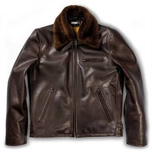 Men <b>Leather</b> Canvas Winter <b>Jacket</b> Classic Biker Style Zip Front Casual Outerwear Stand Collar <b>Long</b> Sleeve Slim Fit Fashion - Product Image 5
