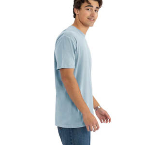 T-shirts personnalisés de haute qualité en coton peigné 100% filé en anneau, doux et lavés, en jersey de coton, vente en gros directe usine - Product Image 3