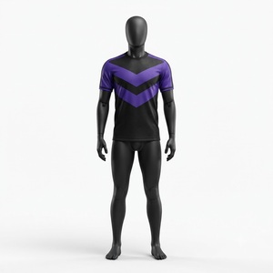 Maillots de football à manches courtes respirants avec logo personnalisé de la meilleure qualité, fabriqués en usine, vente en gros pour hommes et femmes - Product Image 1