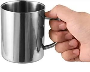 High Quality Stainless Steel Shatterproof Double Wall Coffee <b>Mug</b> With Comfortable Wider Handle Metal Tea Cups - Product Image 6