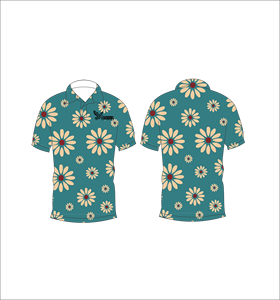 เสื้อโปโลพิมพ์ลายเดซี่แบบกำหนดเอง ระบายเหงื่อได้ดี แขนสั้น เหมาะสำหรับกอล์ฟ ลำลอง แฟชั่นฤดูร้อน - Product Image 4