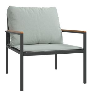 Set Lounge da Giardino Medio in Acciaio Verniciato a Polvere Antracite - Elegante Arredamento da Esterno - Product Image 4