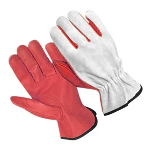 Top Quality Cowhide Grain and Split Leather Driving Work <b>Gloves</b> Heavy Duty Soft and Comfortable Long-Lasting Abrasion Resistant - Product Image 3