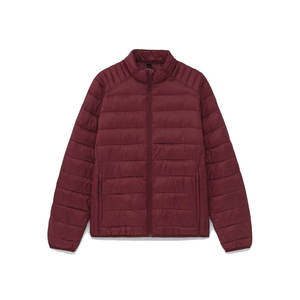 <b>Cheap</b> Price Factory Custom High Quality Men Autumn Plus Size Loose Formal Front Logo <b>Puffer</b> <b>Jacket</b> Casual Portable Stand Collar - Product Image 1