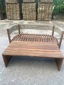 Foldable Acacia Wood <b>Garden</b> <b>Table</b> Set Outdoor Patio Dining Furniture Waterproof Stackable Easy Carry Hotel Use - Product Image 2