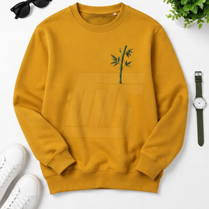Sweat-shirts pour hommes de qualité supérieure avec broderie, en molleton doux, col rond, manches longues, classiques, décontractés, en coton, pull-over, vêtements d'hiver tendance - Product Image 5