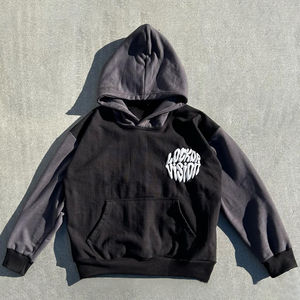 ชุดวอร์มคุณภาพสูง OEM เนื้อผ้าหนา เป็นมิตรต่อสิ่งแวดล้อม เสื้อสเวตเชิ้ตผ้าฝ้ายหวี 100% เสื้อฮู้ดดี้พิมพ์ลายพัฟ สตรีทแวร์สั่งทำได้ สำหรับผู้ชาย - Product Image 6