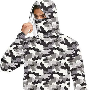 เสื้อเชิ้ตสำหรับล่าสัตว์คุณภาพสูงสำหรับผู้ชาย มีฮู้ด ป้องกันแสงแดด UPF 50+ แขนยาว แบบสปอร์ต - Product Image 1