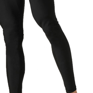 Leggings de Compresión Largos para Hombre, Negros, Cintura Elástica, Spandex, Poliéster, Algodón, Secado Rápido - Product Image 5