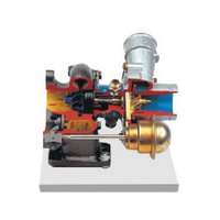 Modelo Anatómico de Turbocompresor con Control de Escape Presurizado, Material Didáctico de Anatomía Automotriz, Equipo Educativo
