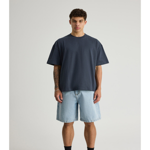 เสื้อยืดคอตตอนคุณภาพสูงทรงลำลองแบบวินเทจสไตล์สตรีทแวร์  ไซส์ใหญ่  สำหรับทุกเพศ  แบบเรียบๆ  ไม่พิมพ์ลาย  ขายส่ง - Product Image 4