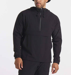 <b>Jacket</b> OEM Custom Logo Solid Color Patchwork <b>Track</b> <b>Jacket</b> Casual Fashion Light-weight Zip up Windbreakers - Product Image 6