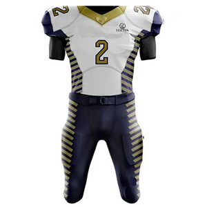 Ensemble de maillot et pantalon de football américain personnalisé sublimé pour hommes - Product Image 1