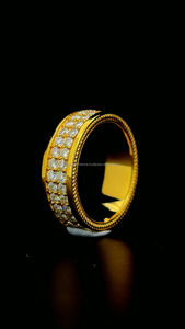 2025 saint valentin nouveau produit 10K or Moissanite diamant pleine éternité promesse bandes bague pour hommes femmes pour mariages cadeaux - Product Image 4