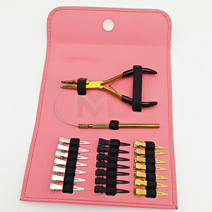 New Set of Metal Hair <b>Extension</b> Tools Full Kit <b>Micro</b> Beads Removal Pliers Hair Pulling Hook Tool for Commercial Use Magma Beauty - Product Image 2