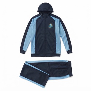 Conjunto Deportivo Personalizado 2 en 1 de Talla Grande para Invierno, con Estampado, Cortavientos, con Capucha y Cierre de Cremallera, para Hombre y Mujer - Product Image 2