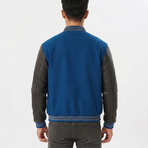 Custom Front Men's Embroidery Varsity Jacket Customized Color Winter <b>Hooded</b> <b>Wool</b> Sleeve Casual Street Wear <b>Coat</b> Manufacturer - Product Image 6