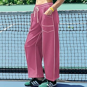 Pantalones Cargo de Estilo Urbano para Mujer, Pantalones Deportivos de Pierna Ancha, Cintura Alta con Cordón, Corte Holgado Informal, Ropa Urbana - Product Image 5