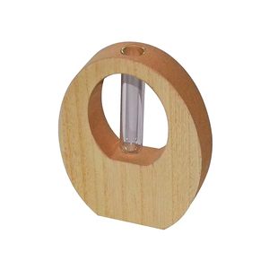 Vase à fleurs en bois pour la décoration de la maison, pot à fleurs décoratif en bois de manguier fait à la main pour le salon, la chambre à coucher, le bureau - Product Image 1