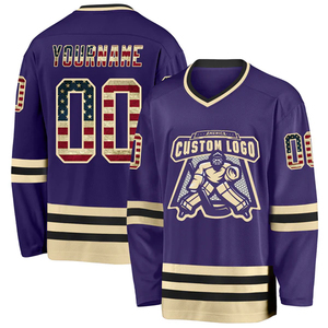 Professional Sports Hockey Jersey Custom Made Team Uniform With Player Name Number And Breathable Mesh Fabric - Product Image 5
