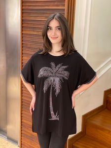 Elegante camiseta sin mangas con bordado de cuentas para la moda de verano. Camiseta sin mangas con bordado de cuentas de semillas hecho a mano para mujer. - Product Image 3