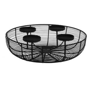 Portavelas de Alambre de Hierro Negro con Forma de Rueda de Bicicleta, Soporte para 4 Velas de Té, Decoración Duradera para el Hogar - Product Image 4