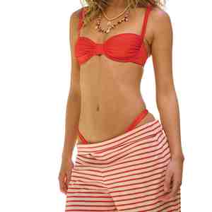 Top Quality Women Striped 2 Piece <b>Set</b> Tube Top And Wide Leg Pants Casual Spring Summer Lounge Wear Breathable Knitted Cotton <b>Set</b> - Product Image 4