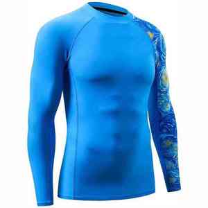 Maillots de compression sur mesure de haute qualité pour hommes à manches longues – Équipement de combat Rash Guards - Product Image 3