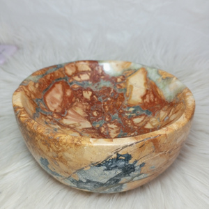 Wholesale 15 cm Natural Indonesia Maligano Jasper <b>Crystal</b> <b>Bowl</b> High Quality Handicraft Healing Gemstones Polished Technique - Product Image 2