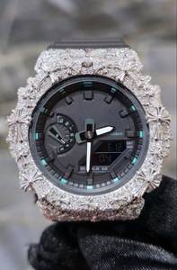 Cache-cadran de montre personnalisé de haute qualité, serti de moissanite VS D, pour GA-2100/GA-2110 - Product Image 1