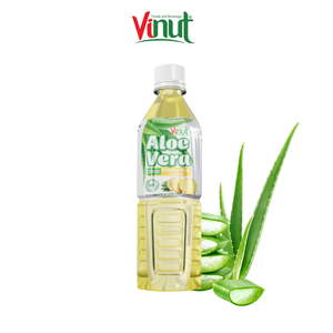 Jugo de Aloe Vera de 500 ml, Puré con Sabor a Piña, Botella PET NFC, Fabricación de Marca Privada OEM/ODM, Venta al por Mayor - Product Image 1