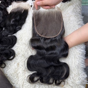 Extensions de cheveux vierges bruts vietnamiens, fabrication Vietnam, avec closure/frontal en dentelle HD, toucher doux et lisse, double trame machine - Product Image 1