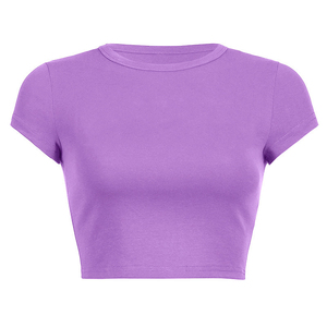Camiseta Corta Personalizada Estilo Vintage Y2K para Mujer, Diseño Gráfico Personalizado, Color Rosa Intenso, Corte Ajustado, Manga Corta, Moda Urbana Minimalista - Product Image 3
