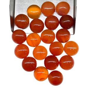 Cabochon rond en cornaline naturelle 12 mm, pierre de cornaline orange, pierres précieuses en vrac, prix de gros, lot en vrac pour la fabrication de bijoux - Product Image 3