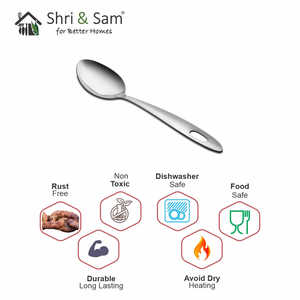 Serveur de cuillère à badigeonner en acier inoxydable pour desserts, accents de perles - Product Image 1