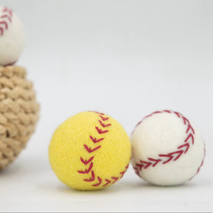 Mini Pelotas de Béisbol de Fieltro de Lana Hechas a Mano, Pelota Deportiva, Juguete Waldorf, Guirnalda Infantil, Regalo, Accesorio para Fotos de Recién Nacidos, Venta al por Mayor de Fieltro e Hilo - Product Image 5