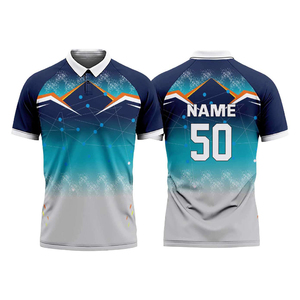 Camiseta de Práctica de Cricket Personalizada, Malla de Poliéster Transpirable, Uniforme Absorbente de Sudor, 100% Poliéster, Secado Rápido, Rendimiento Deportivo - Product Image 3