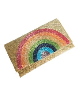 Indian Women's Bohemian Style Cotton Shoulder <b>Bag</b> Handmade Beaded <b>Clutch</b> Embroidery Crafts Cross-Stitching Needlework Evening - Product Image 6